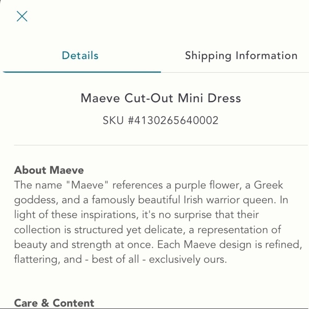 🌟LAST ONE🌟 Anthropologie NWT Maeve Cut-Out Mini Dress Size XL. - Picture 5 of 9